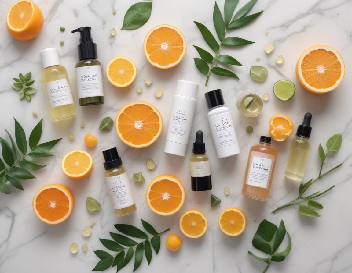Clean beauty products with natural ingredients